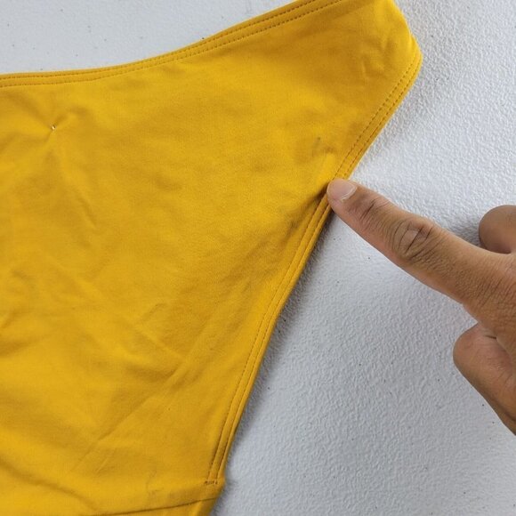 Everlane Bikini Bottom Swimwear Low Rise Solid Classic XXS Yellow Women NWT - Picture 10 of 14